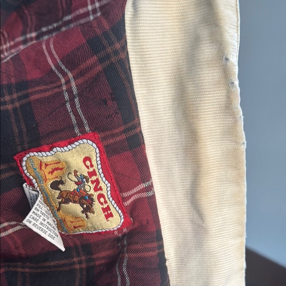 Vintage CINCH Denim Jacket with Cream Collar - Picture 7 of 7